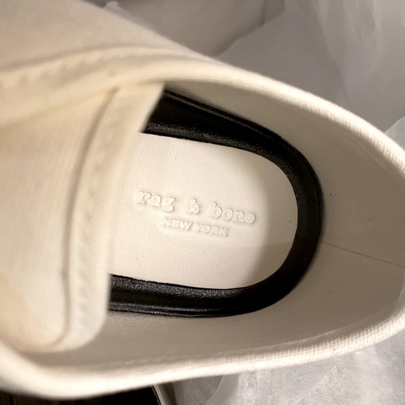 NIB [rag & bone] Retro Court Athletic Tennis Shoe Sneakers White Women’s Sz 9.0 - Picture 5 of 11